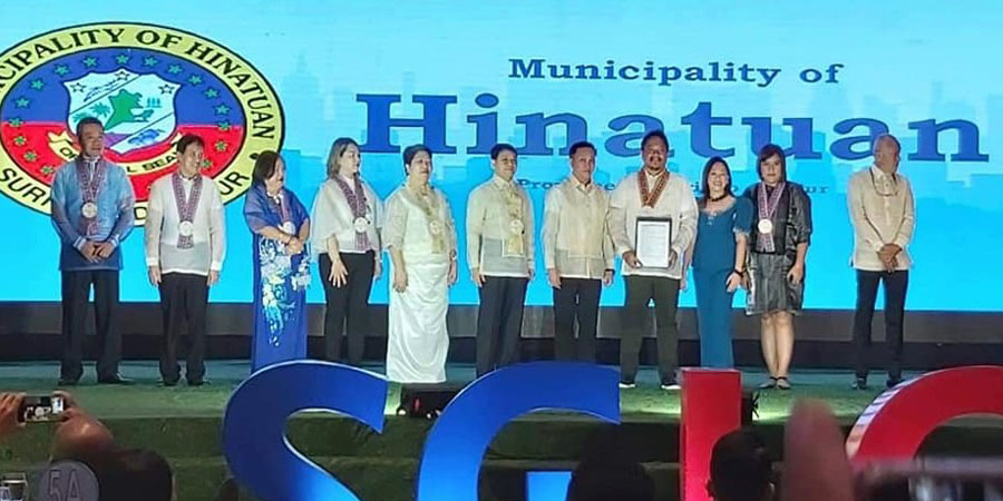 Hinatuan bags 4th Seal of Good Local Governance Award