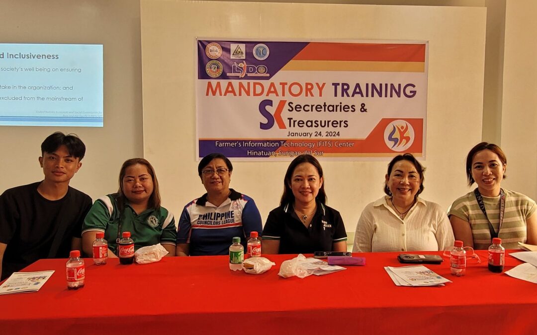 Mandatory Training for Sangguniang Kabataan Secretaries and Treasurers